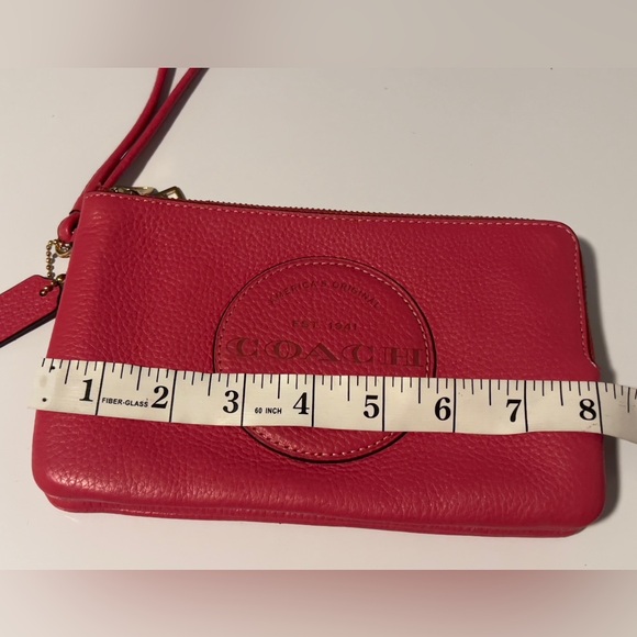 COACH Authentic- Vibrant Fushia Wristlet Clutch/Wallet - Picture 7 of 13